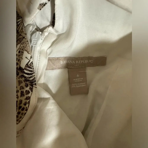 Banana  republic Women’s dress giraffe Elephant Sz6 - Picture 12 of 12
